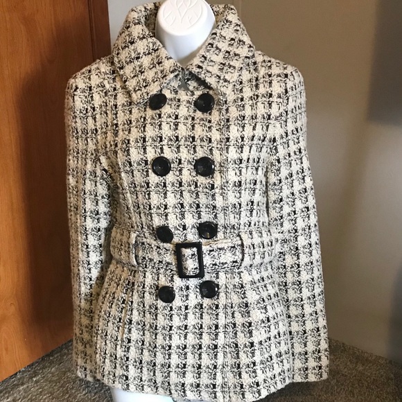 Via Spiga Double Breasted Coat With Belt - Picture 3 of 4